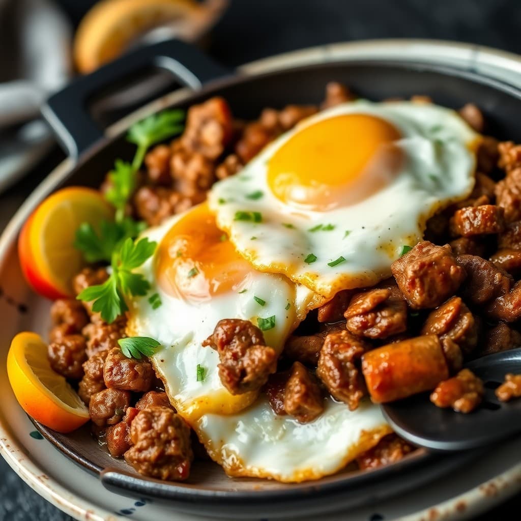 Keto Beef and Egg Skillet