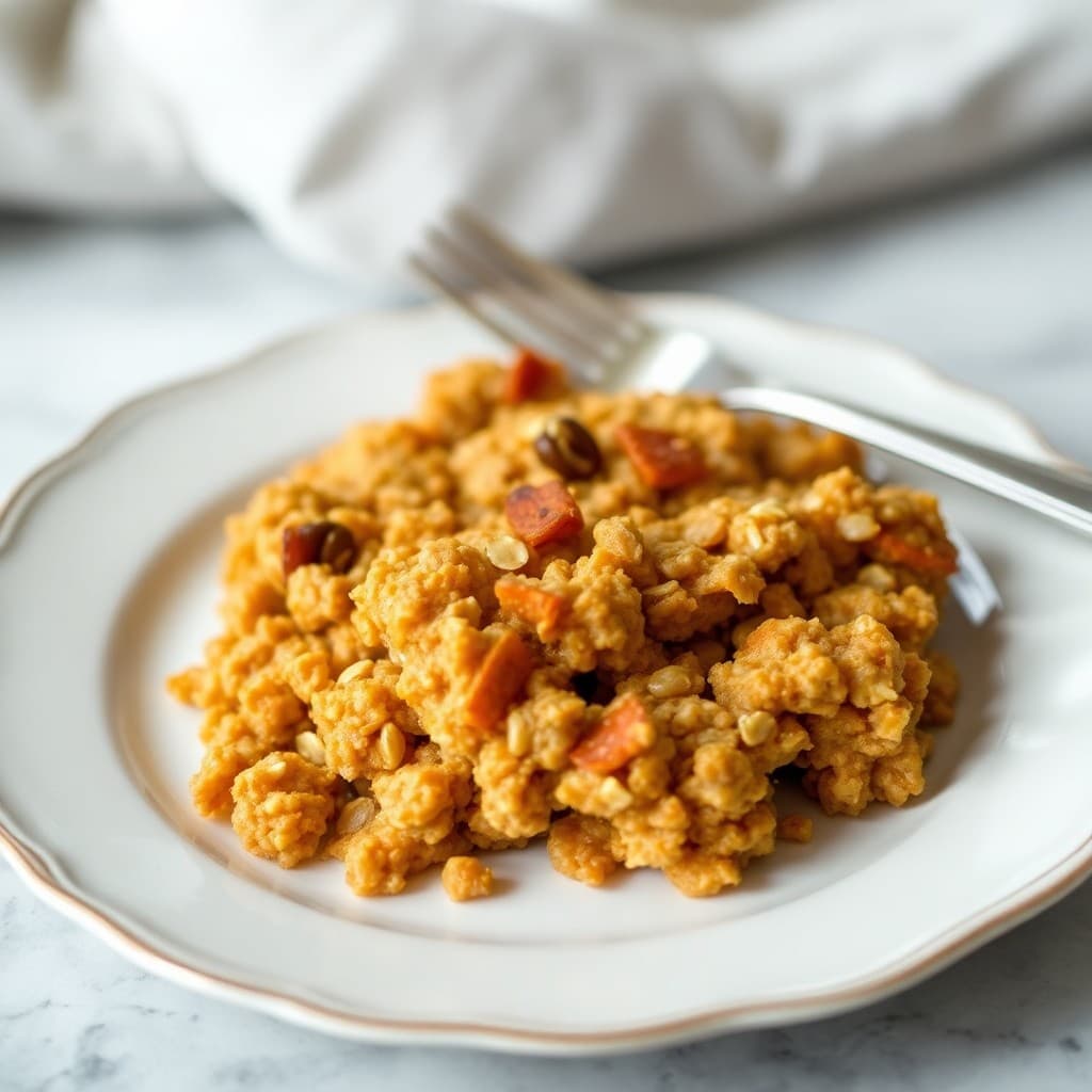 Pumpkin Pie Oatmeal Bake
