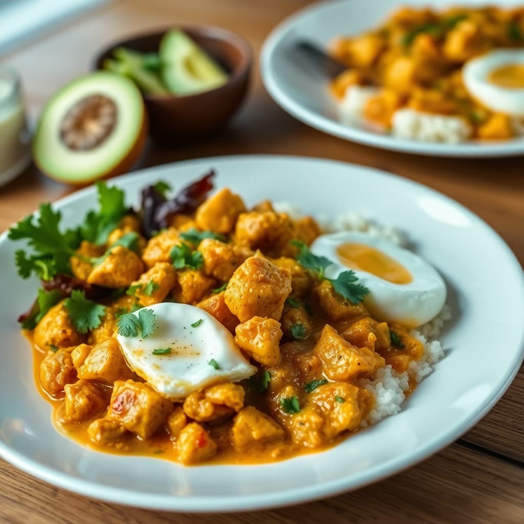 Thai Coconut Curry Breakfast Scramble