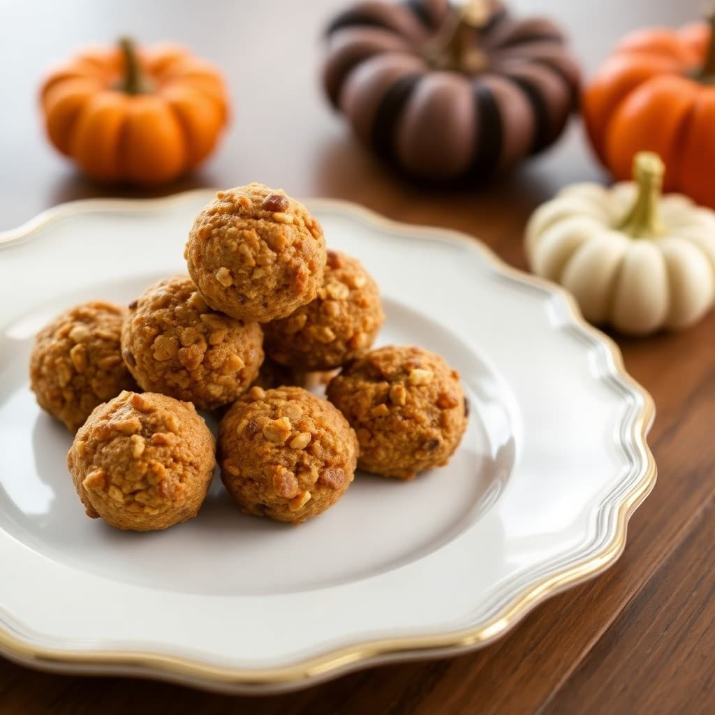 Autumn Pumpkin Spice Energy Bites