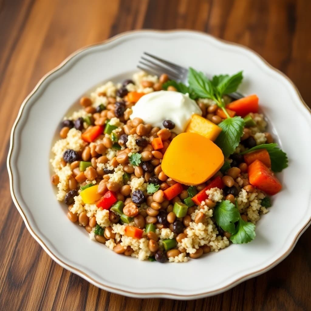 Autumn Lentil and Quinoa Harvest Bowl