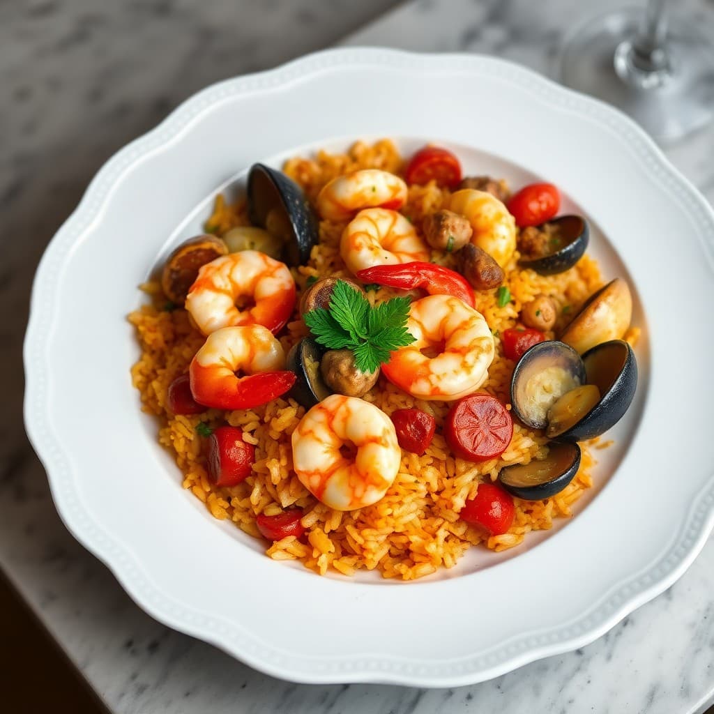 Spanish Seafood Paella