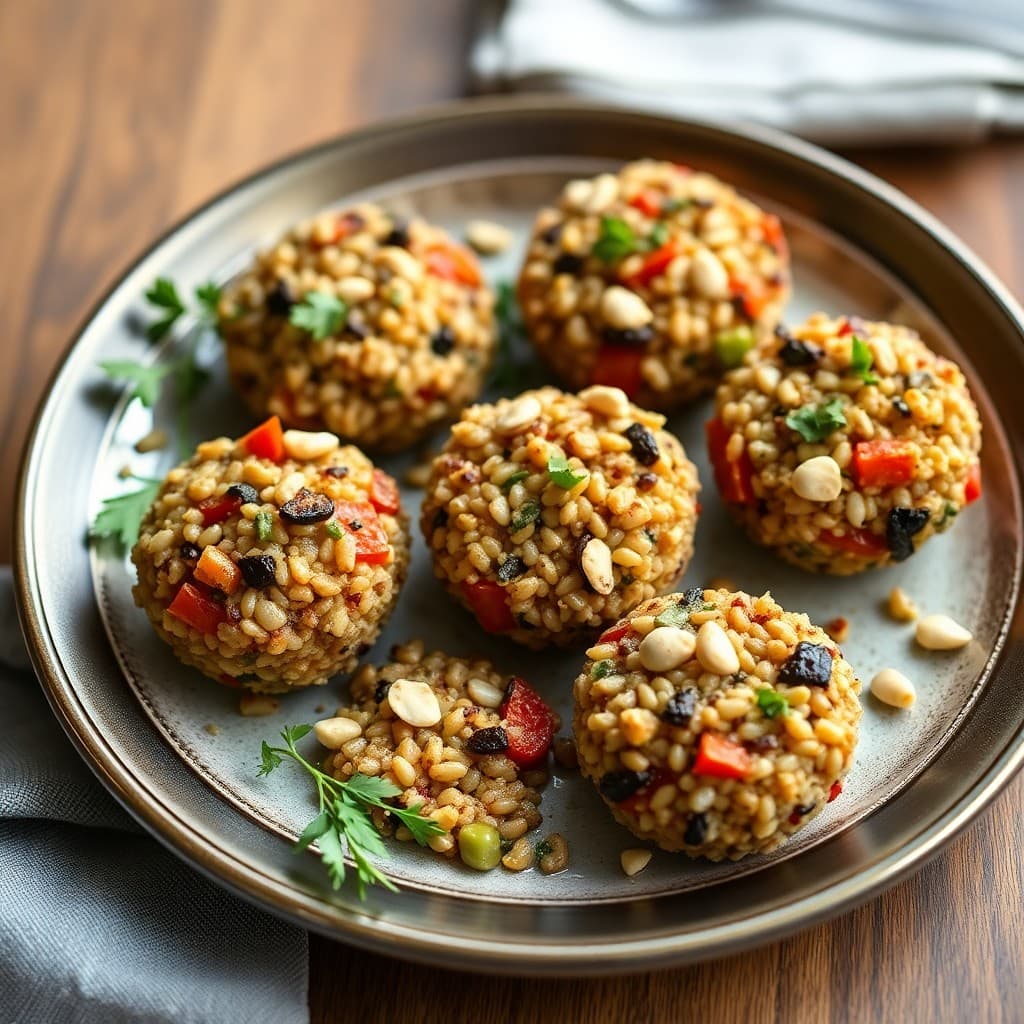 Mediterranean Roasted Veggie Quinoa Bites