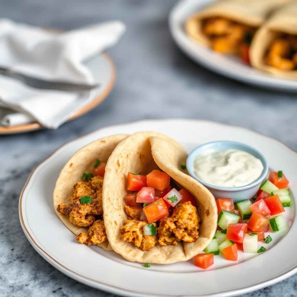 Lively Lebanese Chicken Pitas