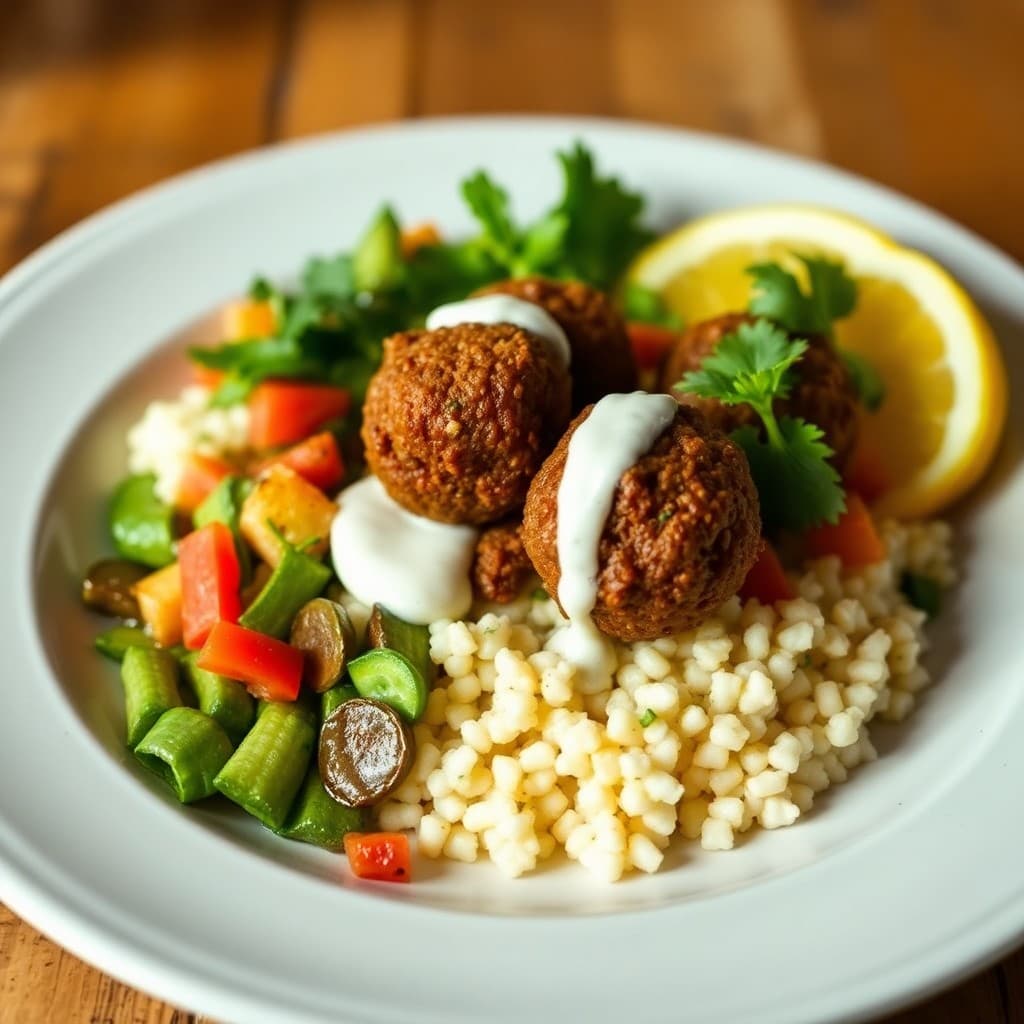 Moroccan Spiced Beef Kofta Bowls