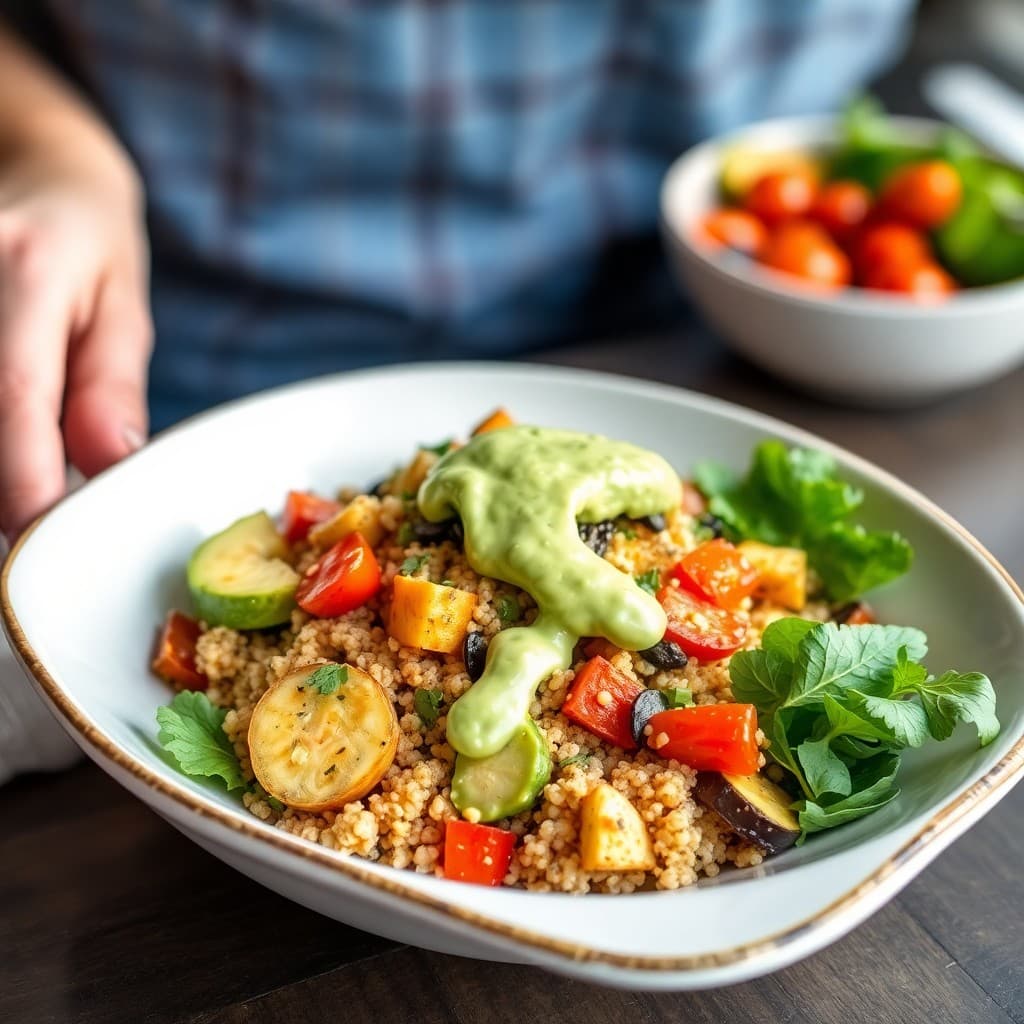 Roasted Vegetable Quinoa Bowl