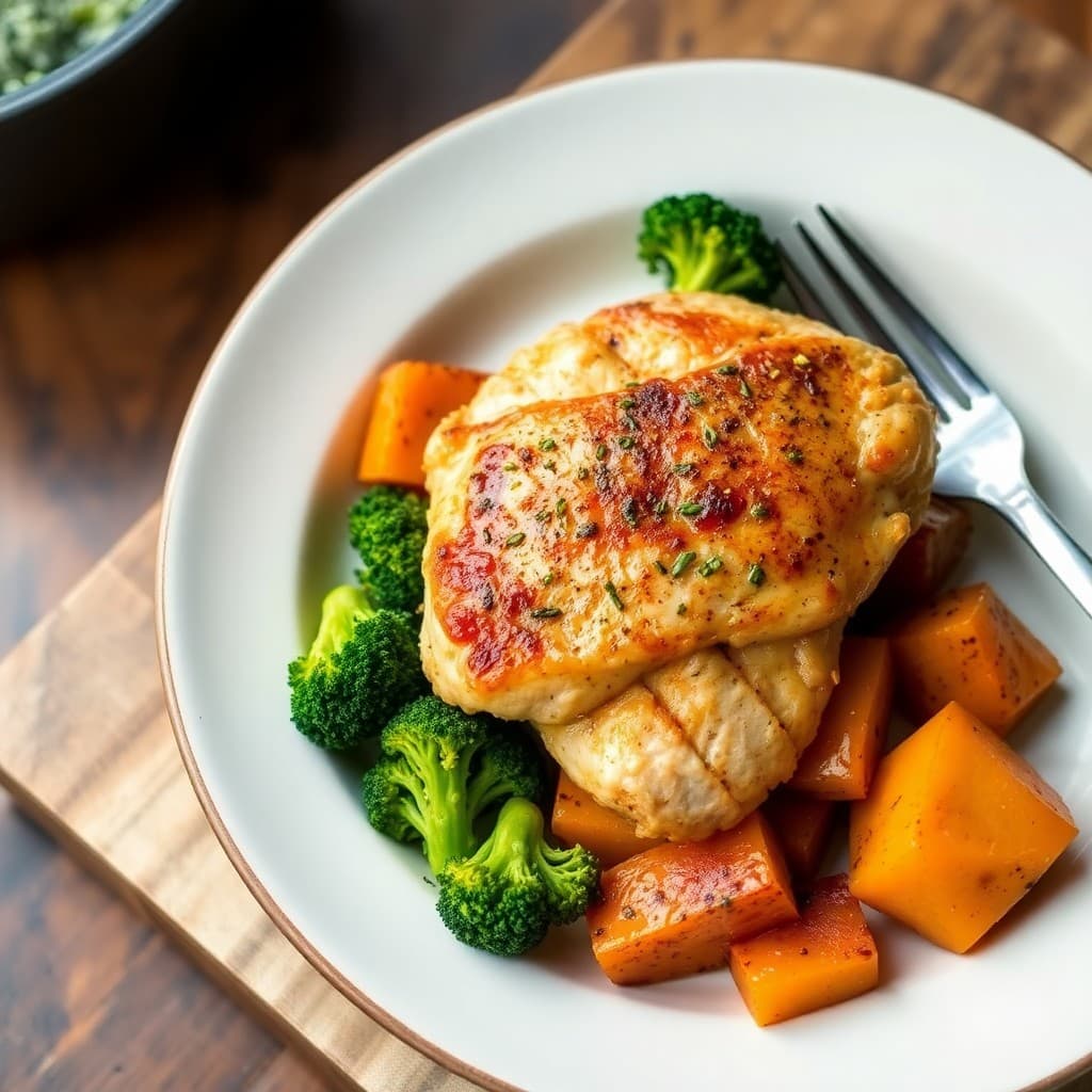 Protein-Packed Baked Chicken with Roasted Veggies