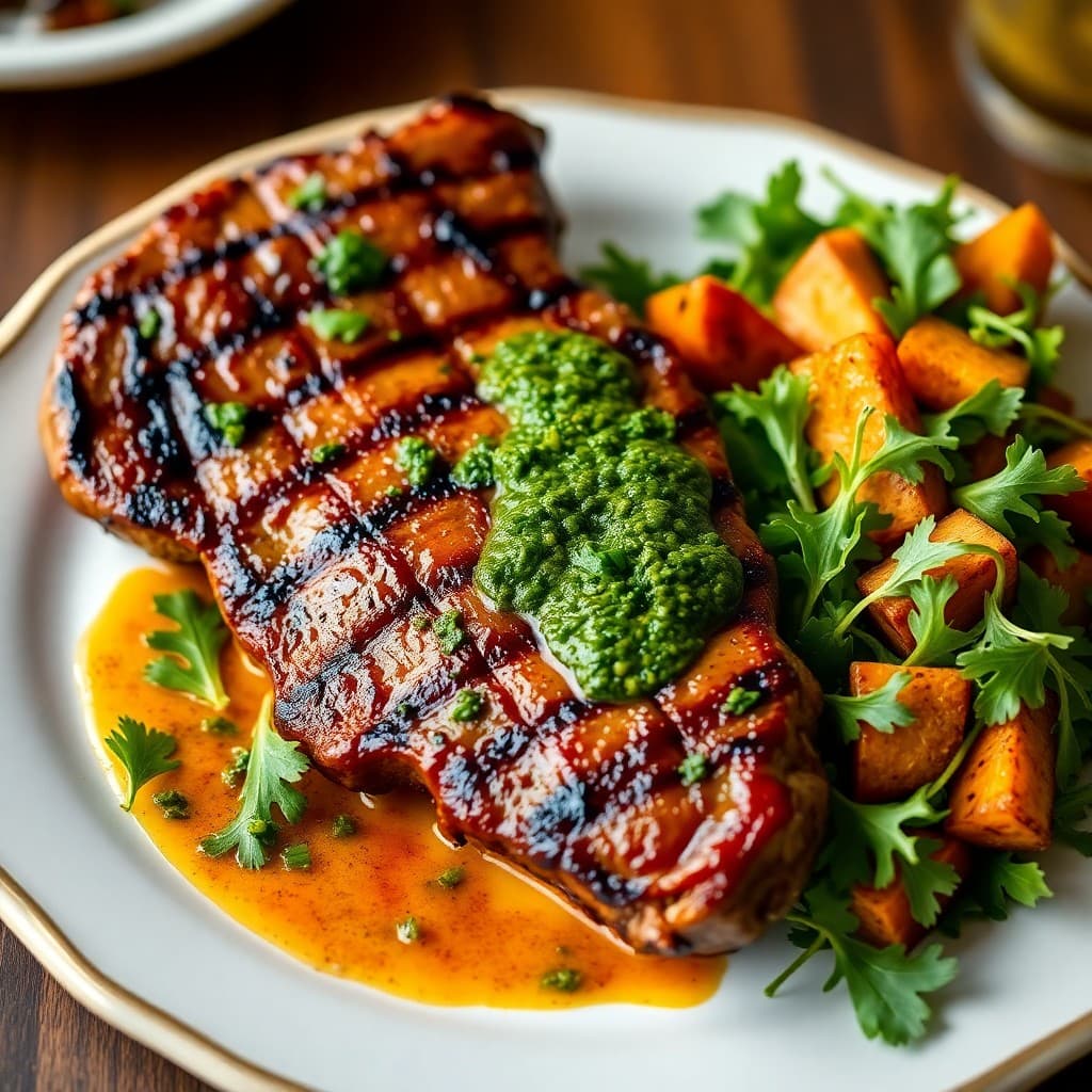 Brazilian Grilled Steak with Chimichurri