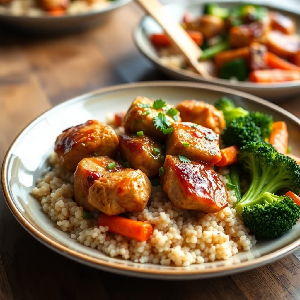 Lemon Garlic Chicken Bulgogi Bowls