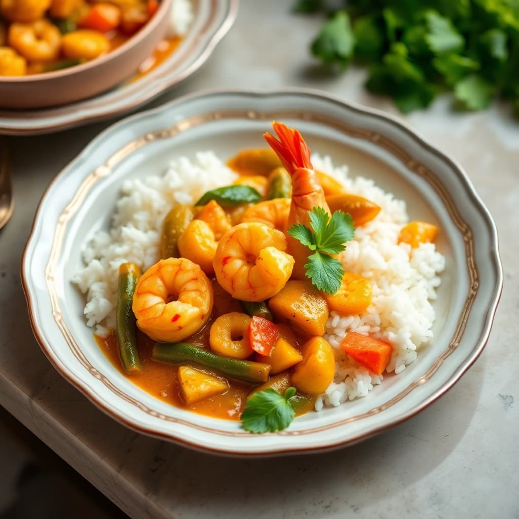 Tangy Thai Shrimp Coconut Curry