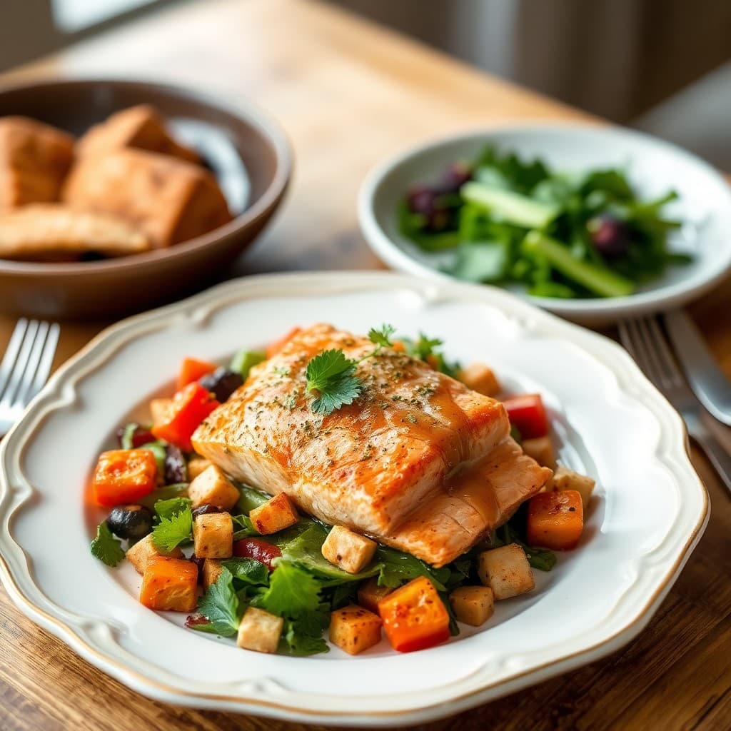 Autumn Paleo Salmon Salad