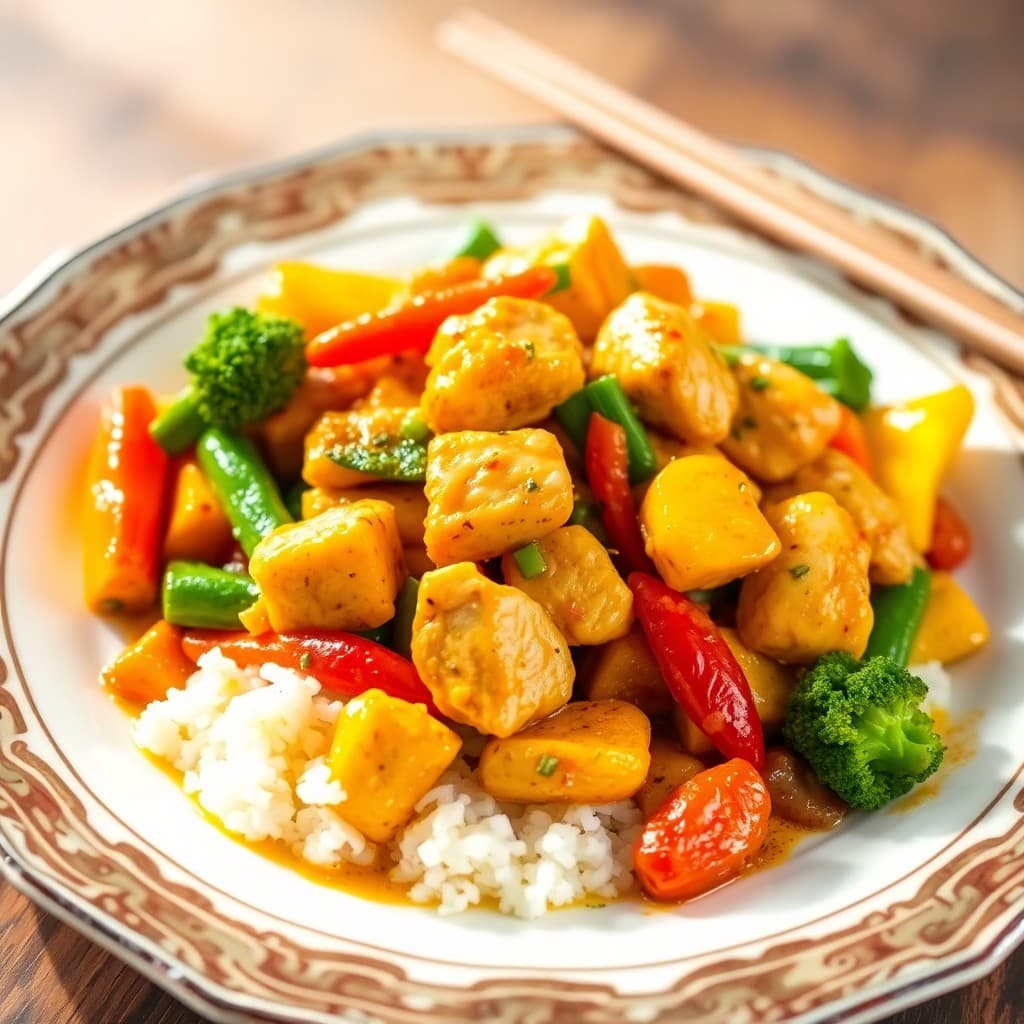 Zesty Turmeric Chicken and Vegetable Stir-Fry