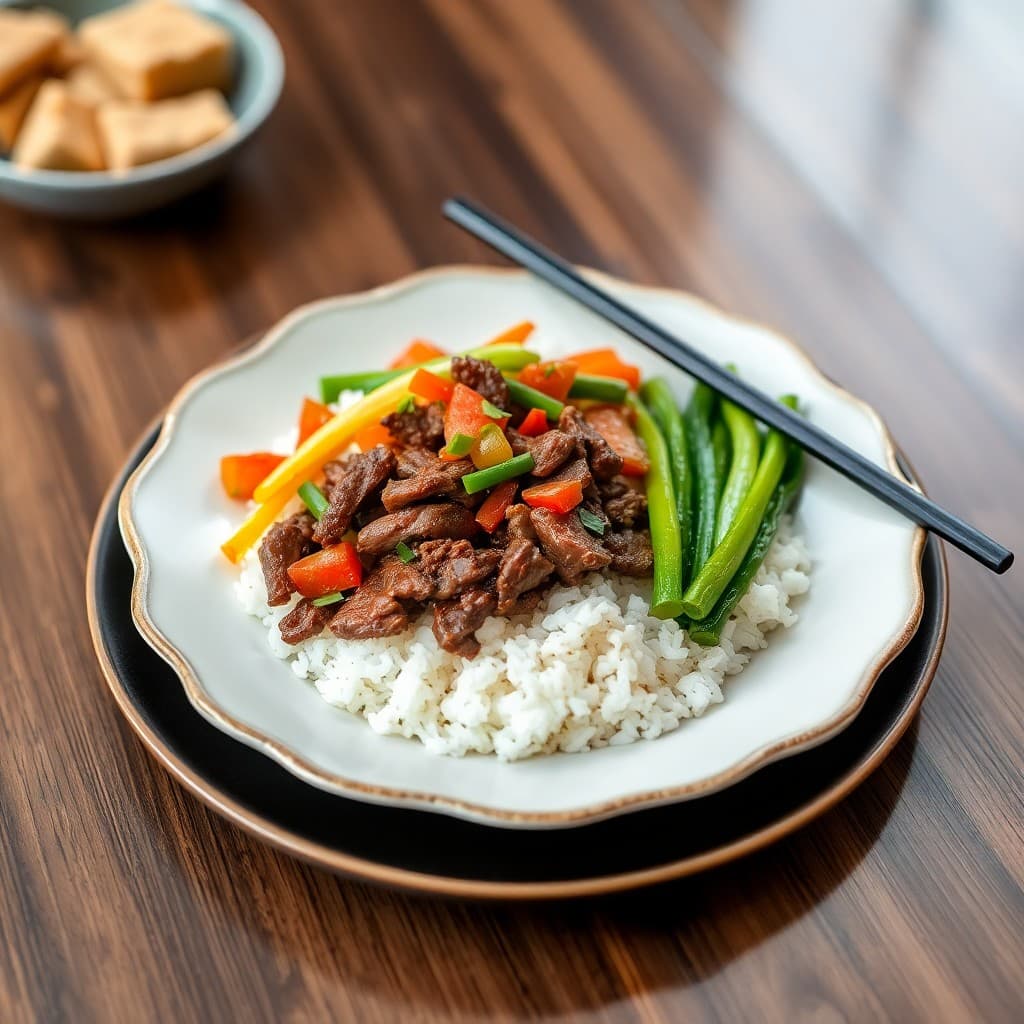 Korean Beef and Vegetable Rice Bowl