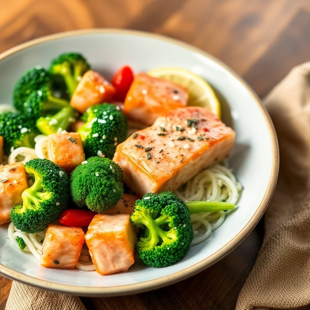Protein-Packed Salmon and Broccoli Bowl
