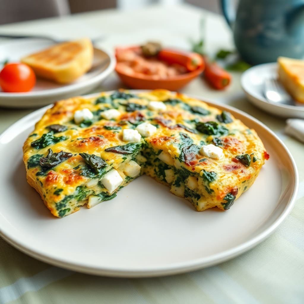 Greek Spinach and Feta Frittata