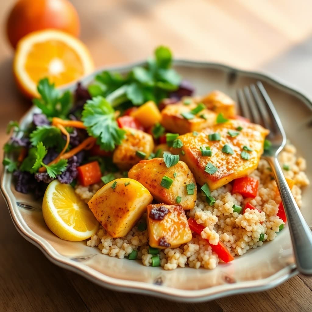 Citrus Chicken and Quinoa Bowls
