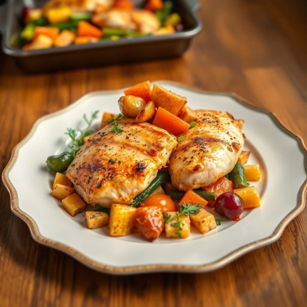 Mediterranean Roasted Chicken and Veggies