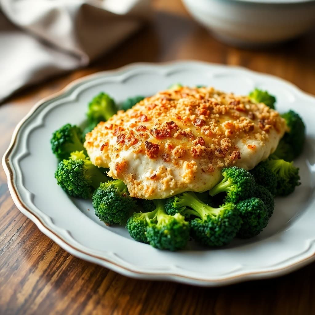 Zesty Lemon-Garlic Chicken Parm with Roasted Broccoli