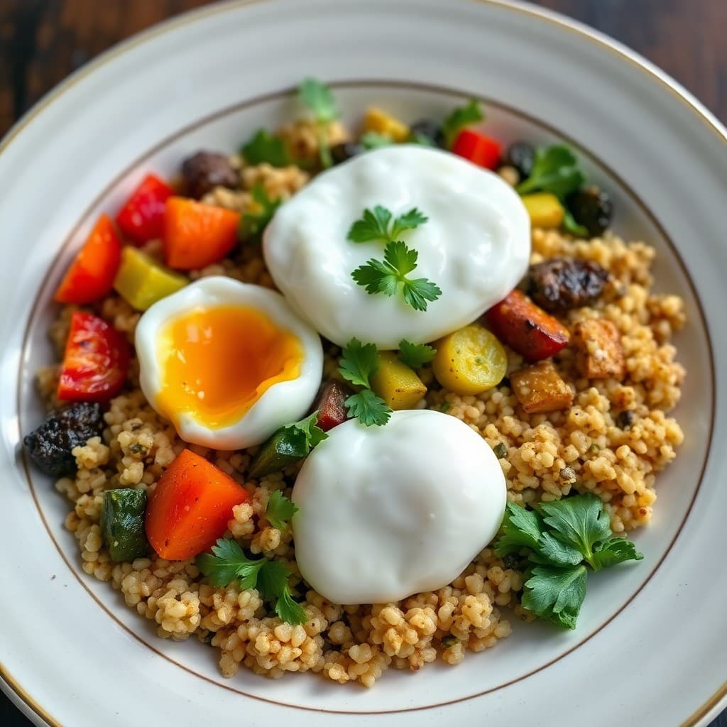 Roasted Veggie and Quinoa Breakfast Bowl