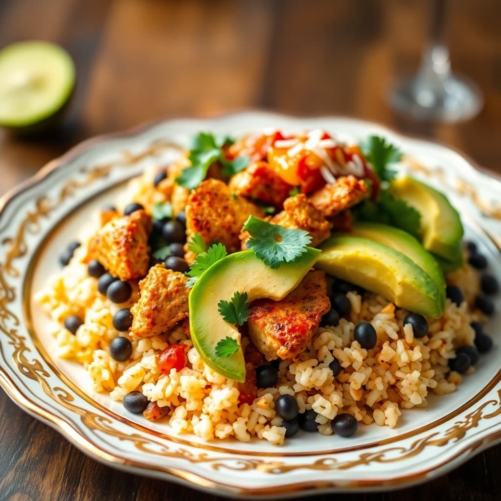 Zesty Chipotle Chicken Burrito Bowls