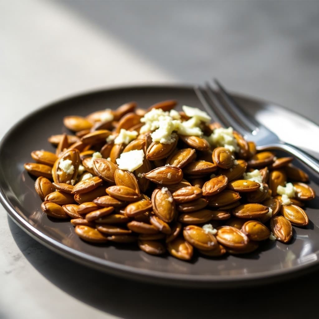 Roasted Pumpkin Seeds with Parmesan