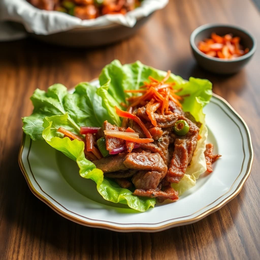 Korean Bulgogi Lettuce Wraps