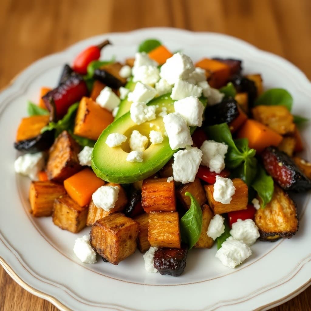 Autumn Keto Roasted Vegetable Salad