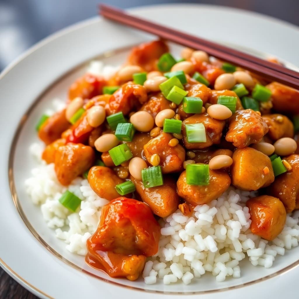 Chinese Kung Pao Chicken Stir-Fry