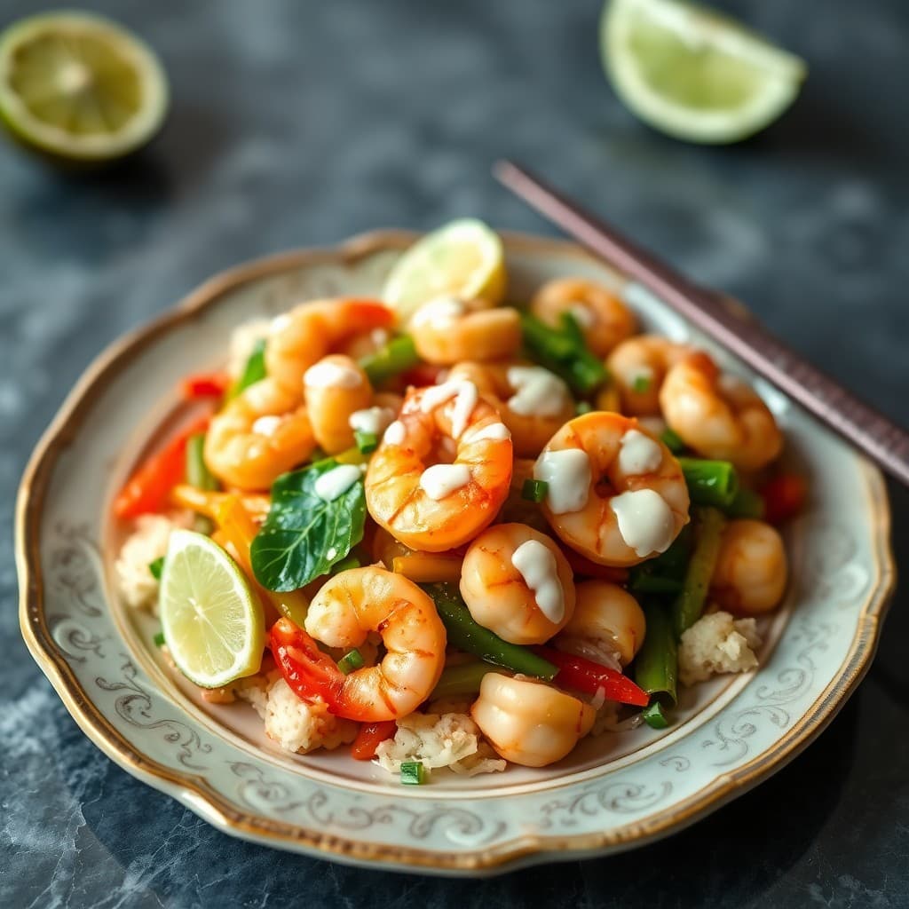 Coconut Lime Shrimp Stir-Fry