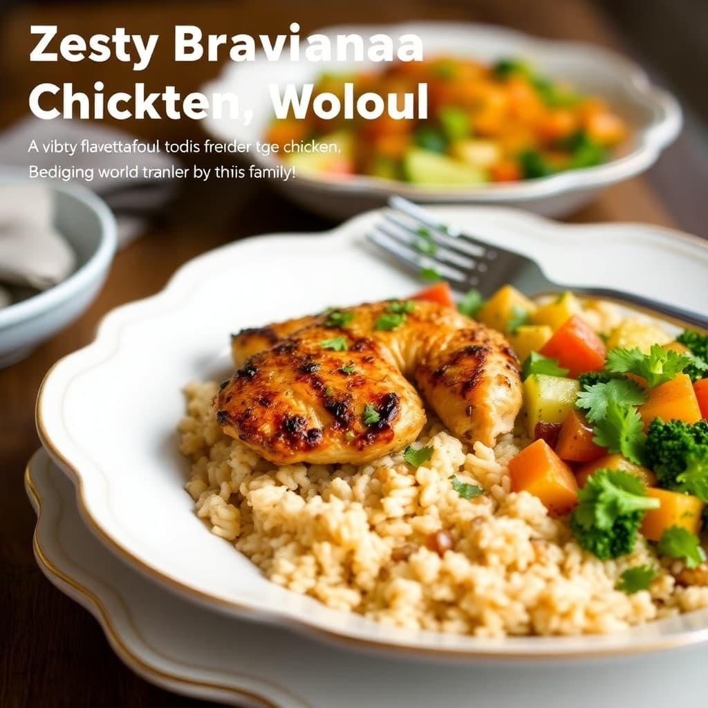 Zesty Brazilian Chicken Bowls