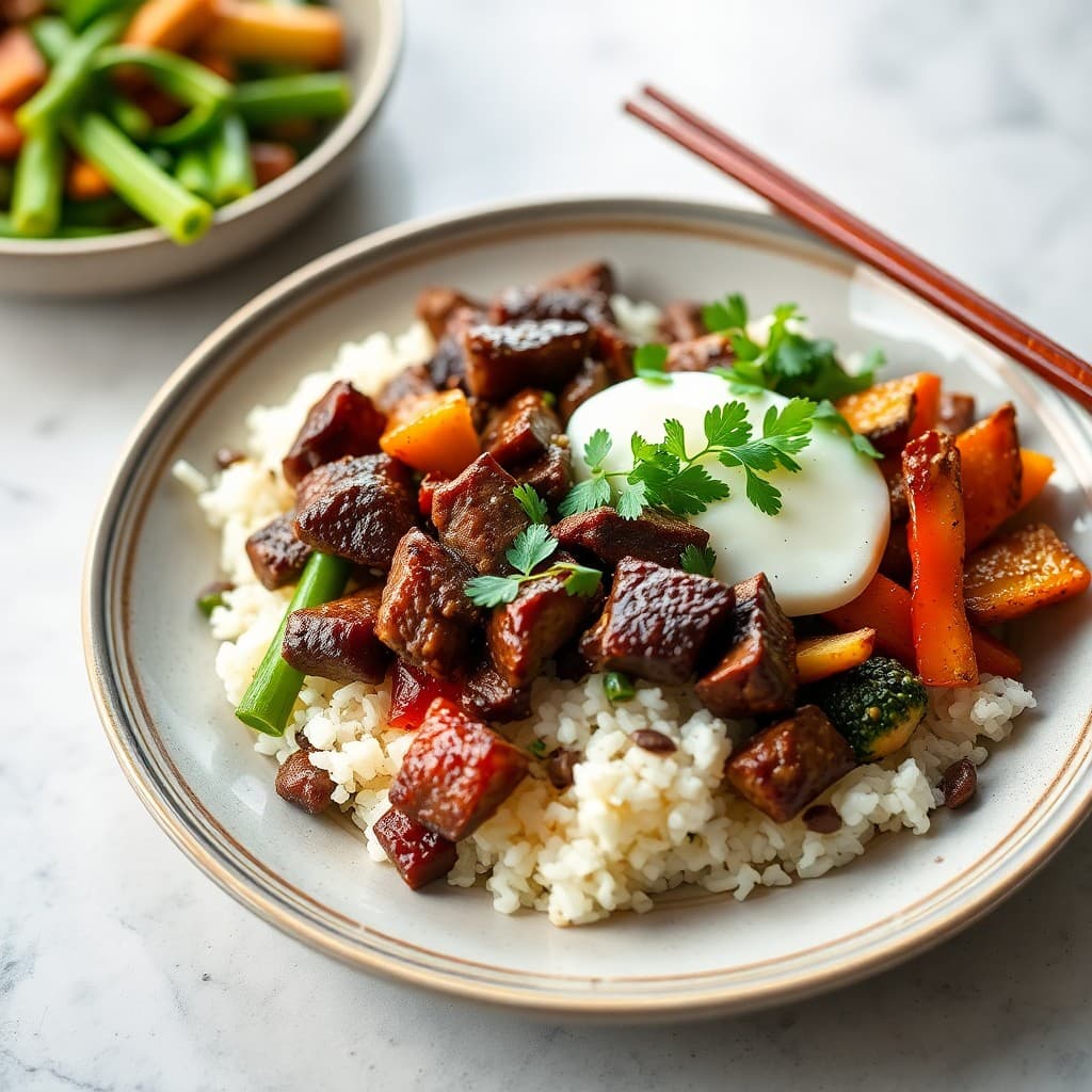 Korean Beef and Veggie Bowls