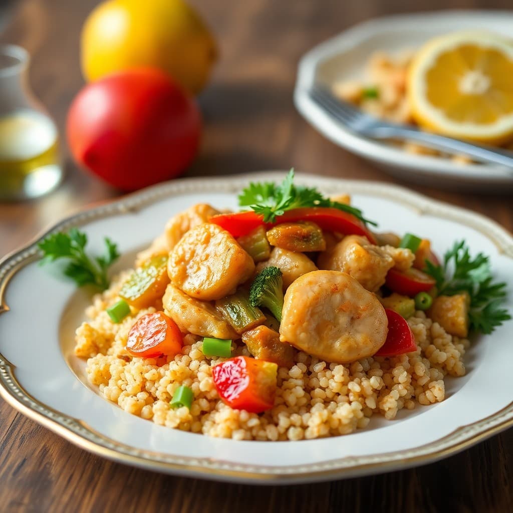 Citrus Chicken Stir-Fry with Quinoa