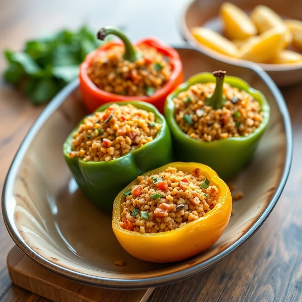 Vegetarian Quinoa Stuffed Peppers