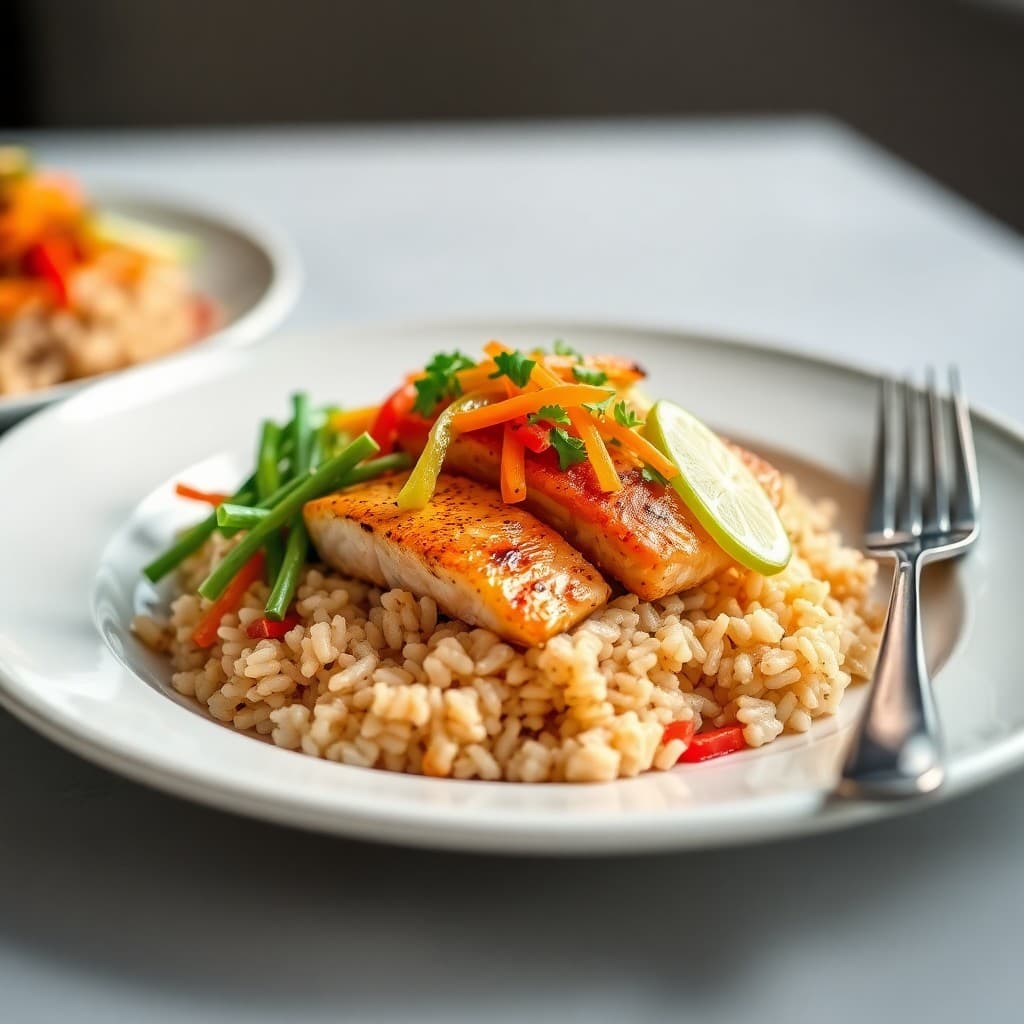 Marinated Miso Salmon Rice Bowls