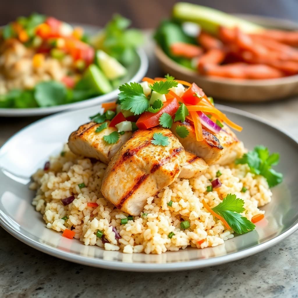 Zesty Chicken Burrito Bowls