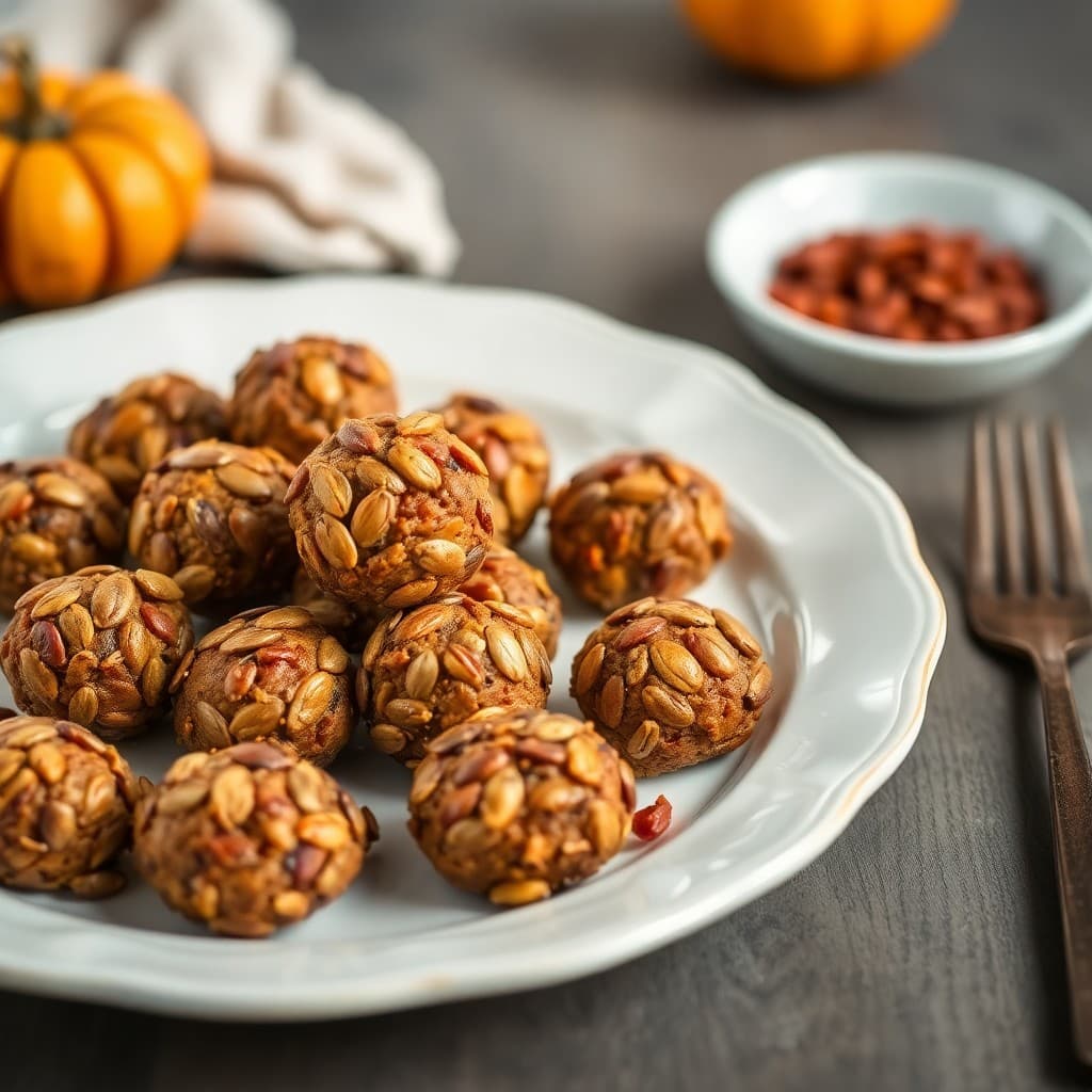 Autumn Pumpkin Seed Bites