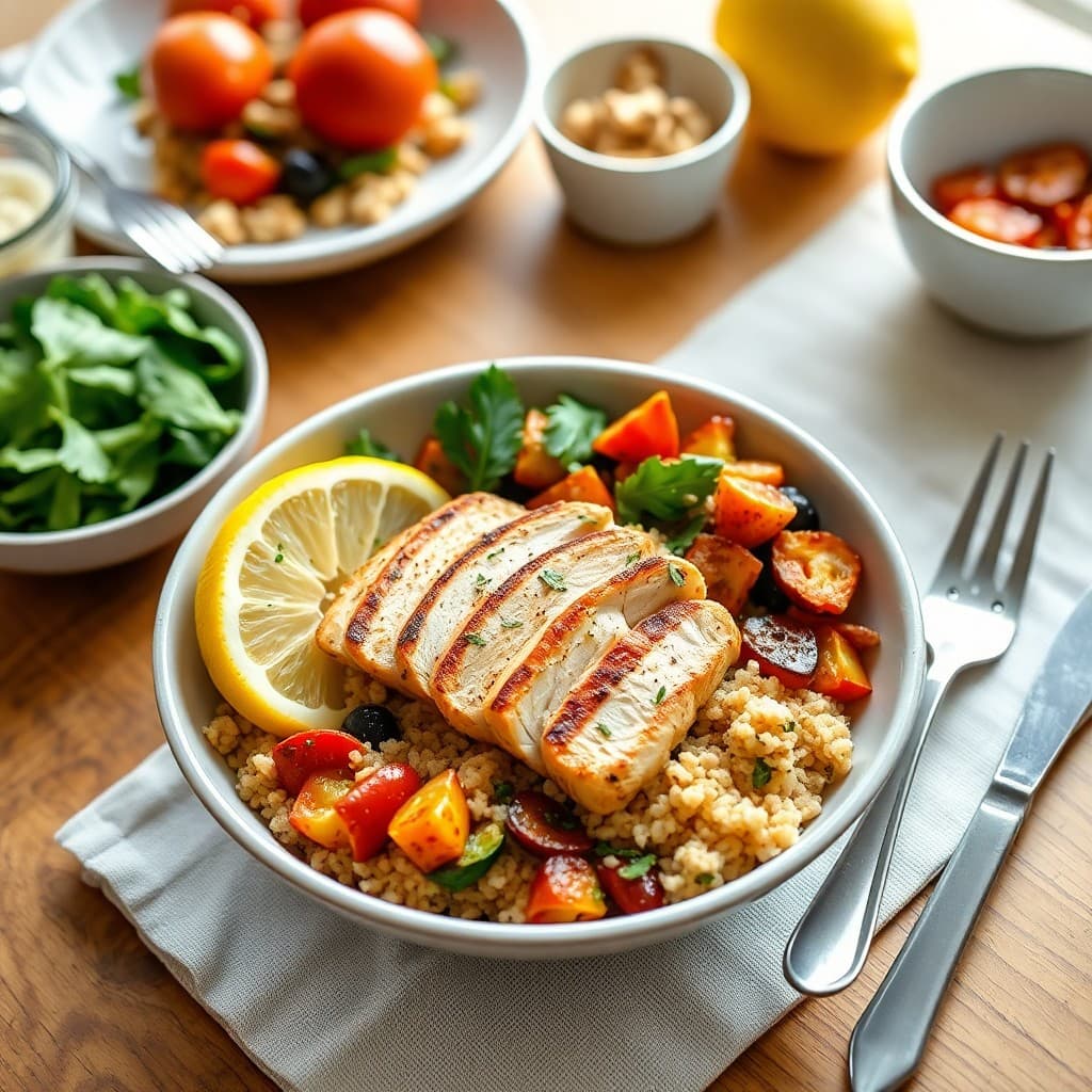 Zesty Lemon Chicken Breakfast Bowls