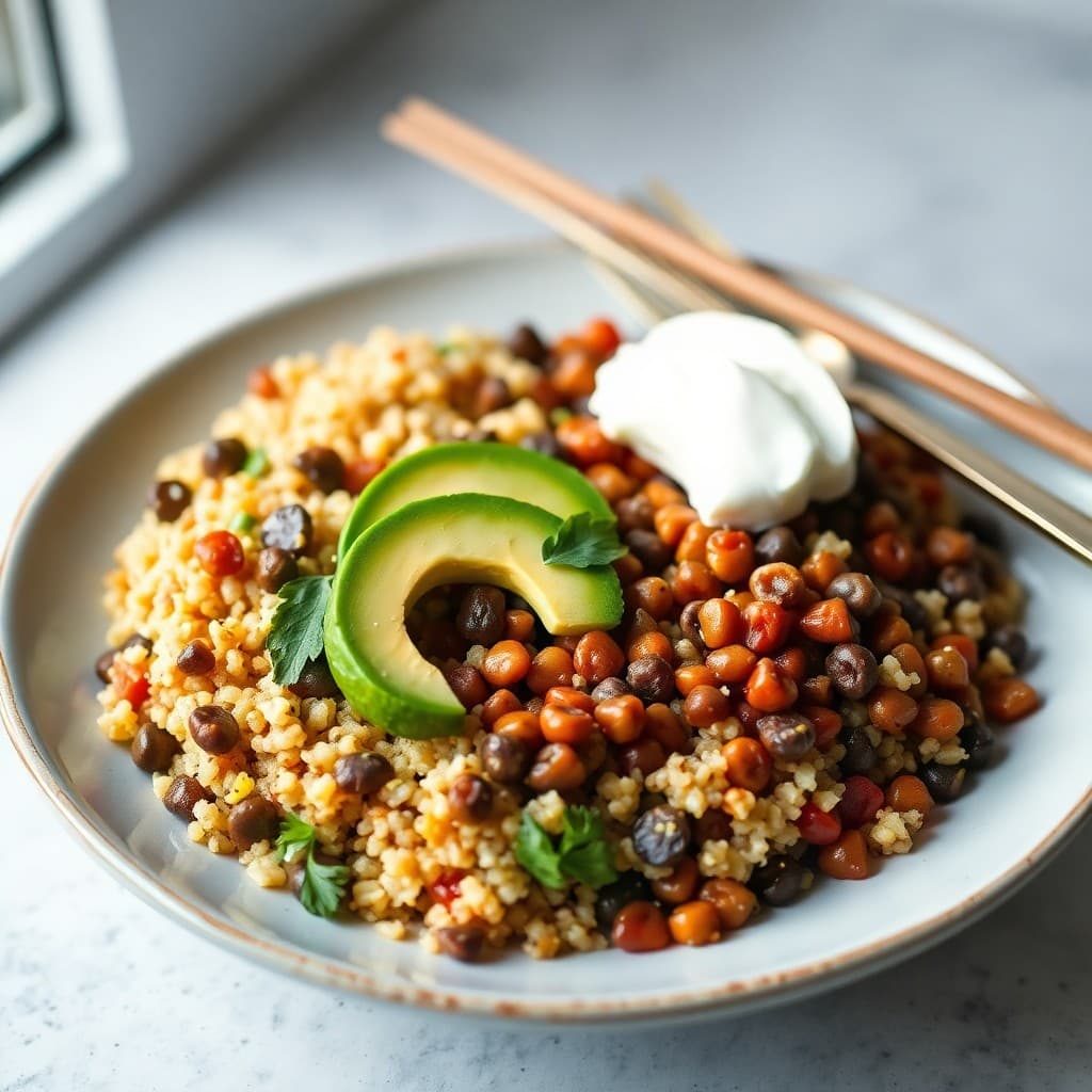 Protein-Packed Lentil and Quinoa Bowls