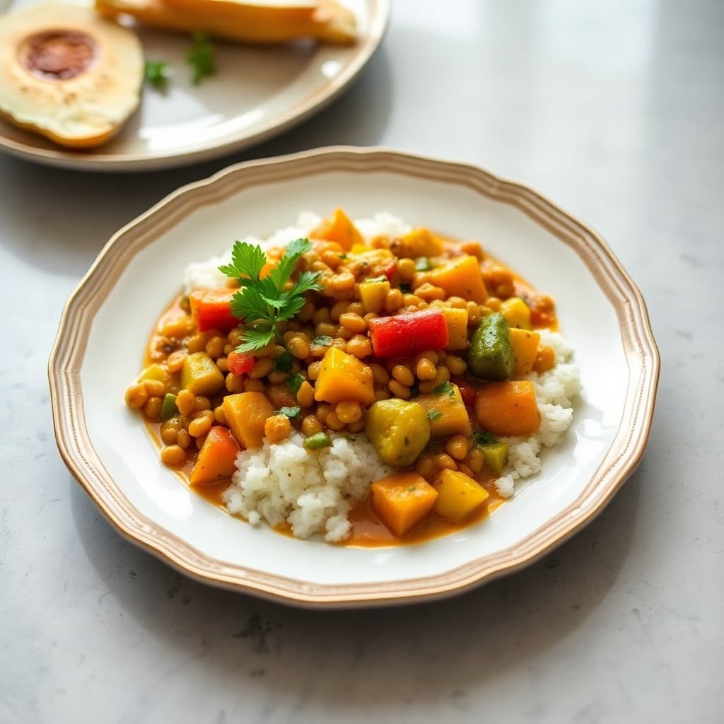 Lentil and Vegetable Coconut Curry