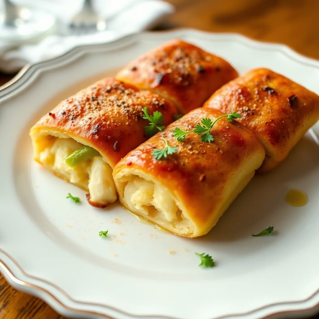 Lemon Garlic Chicken Pockets