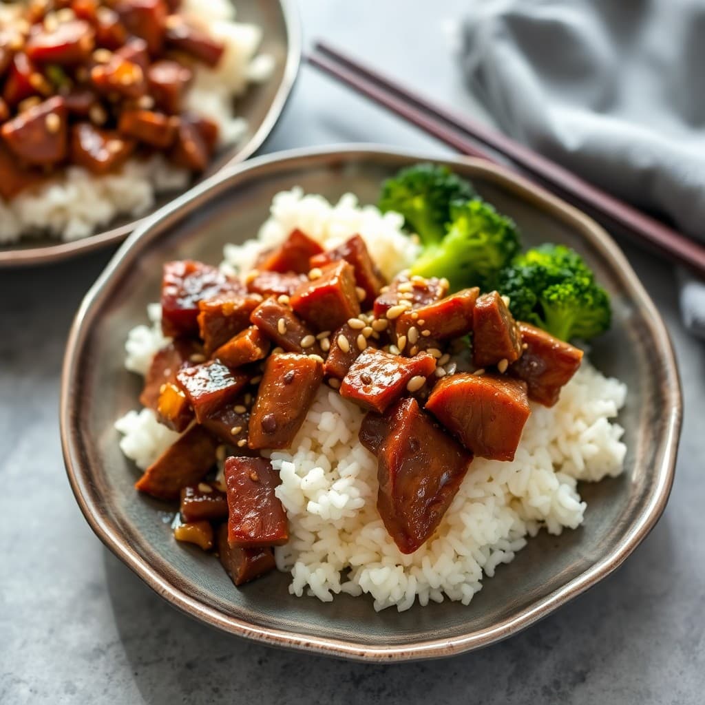 Korean Bulgogi Beef Bowls with Sesame Broccoli