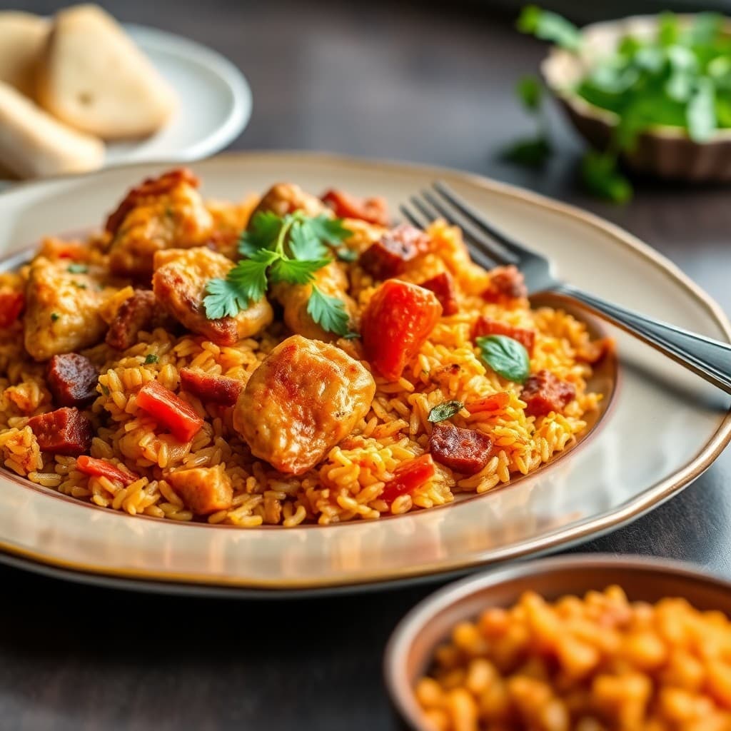 Spanish Chicken and Chorizo Paella