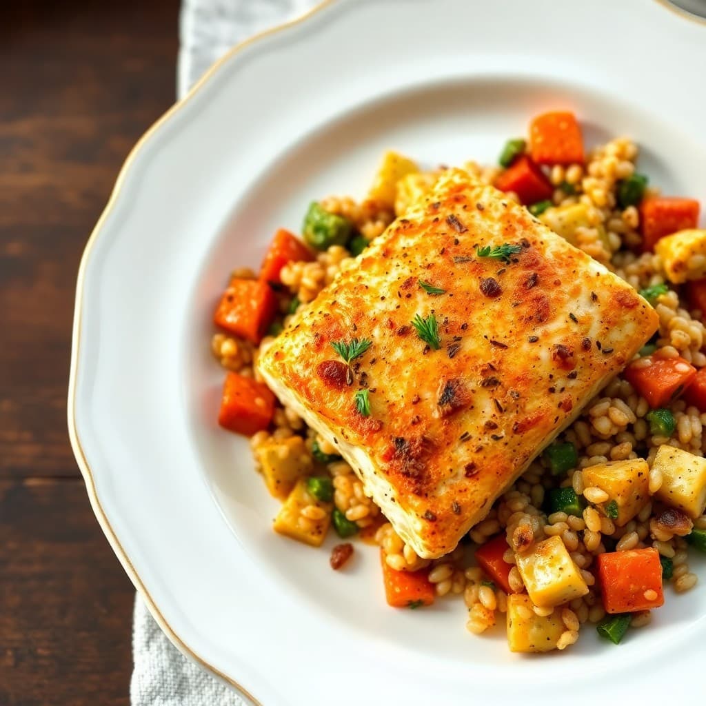 Autumn Mediterranean Salmon Bake