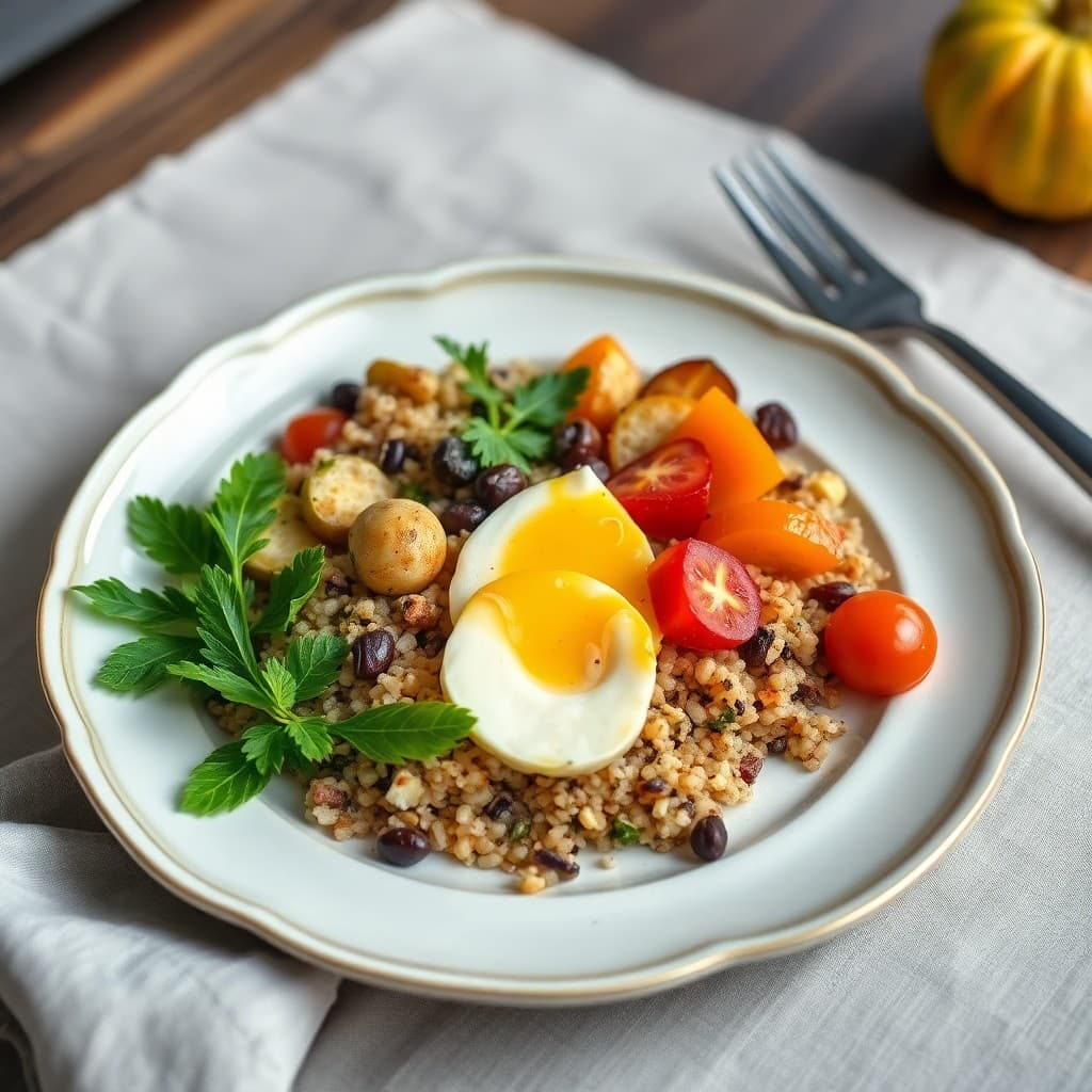 Autumn Mediterranean Quinoa Bowl