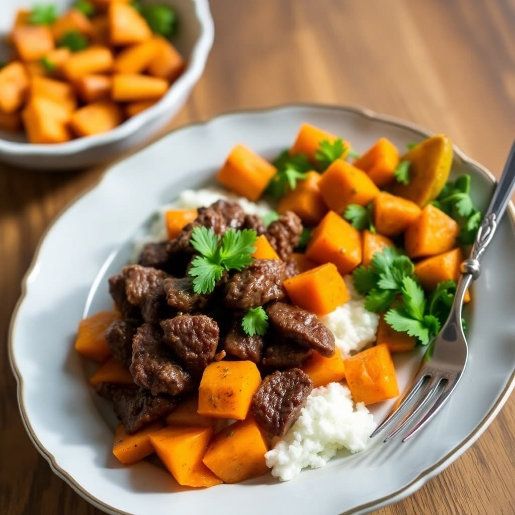 Moroccan-Spiced Beef & Sweet Potato Bowls
