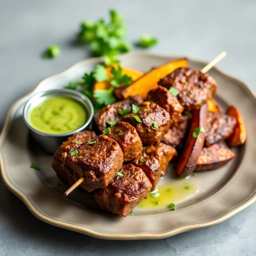 Zesty Brazilian-Style Beef Skewers