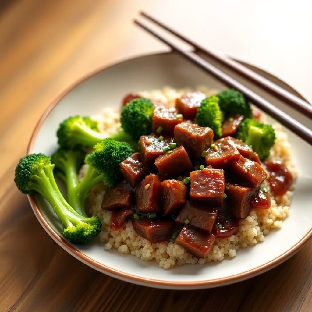 Szechuan-Style Beef and Broccoli Bowl