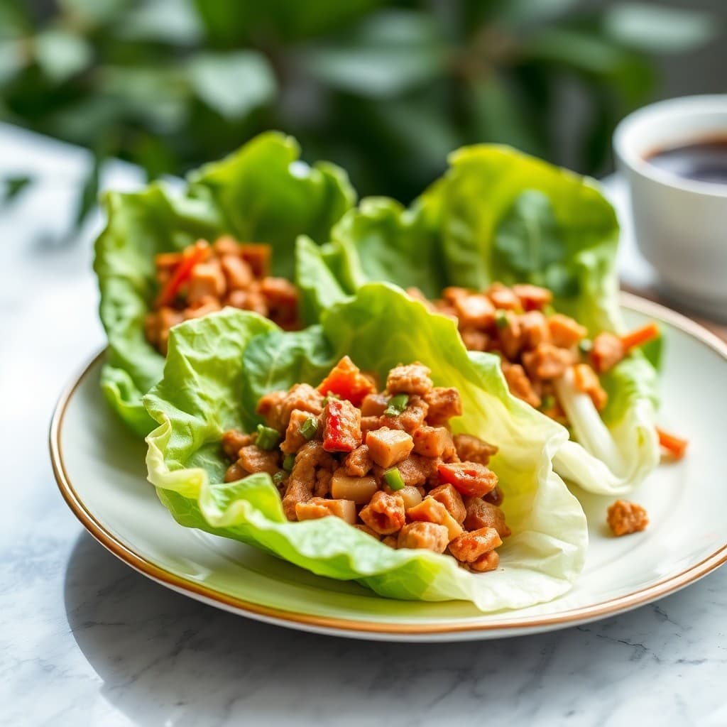 Szechuan Pork Lettuce Wraps