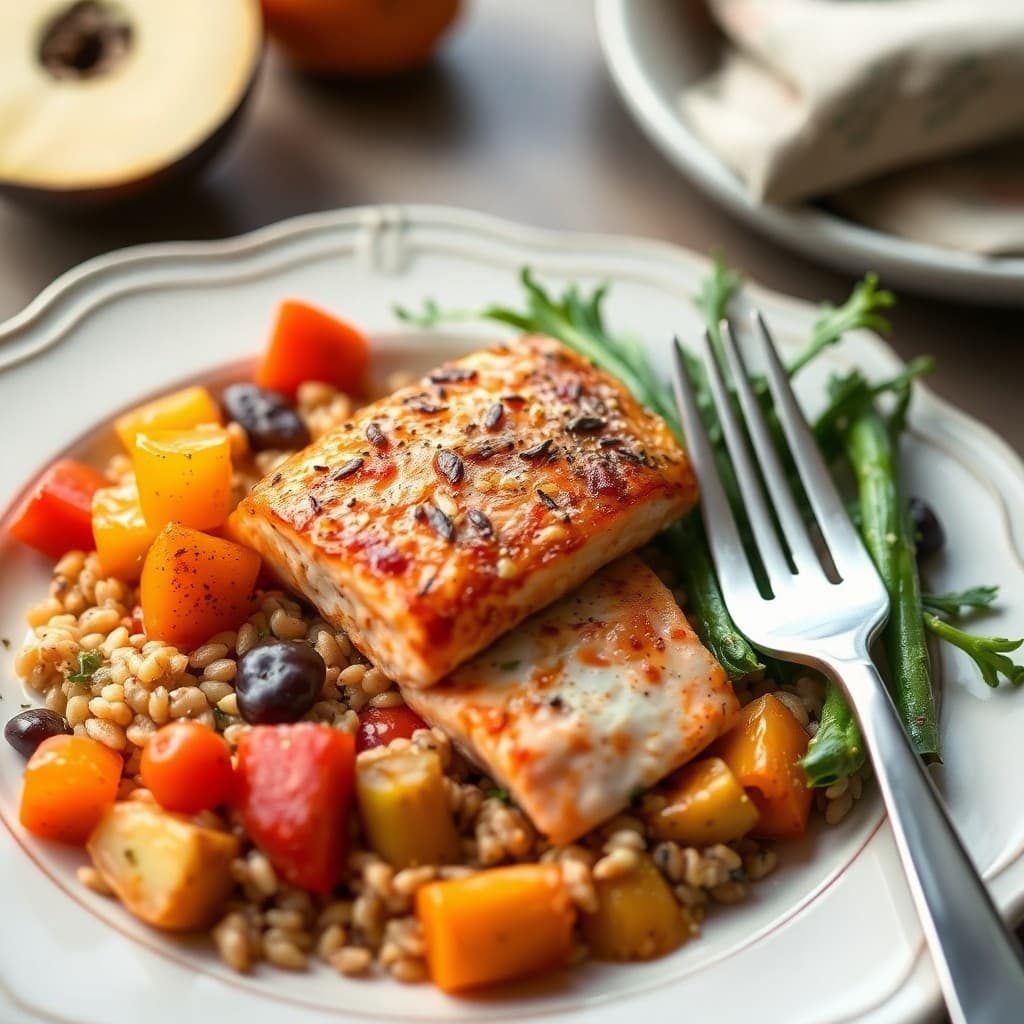 Autumn Harvest Mediterranean Salmon