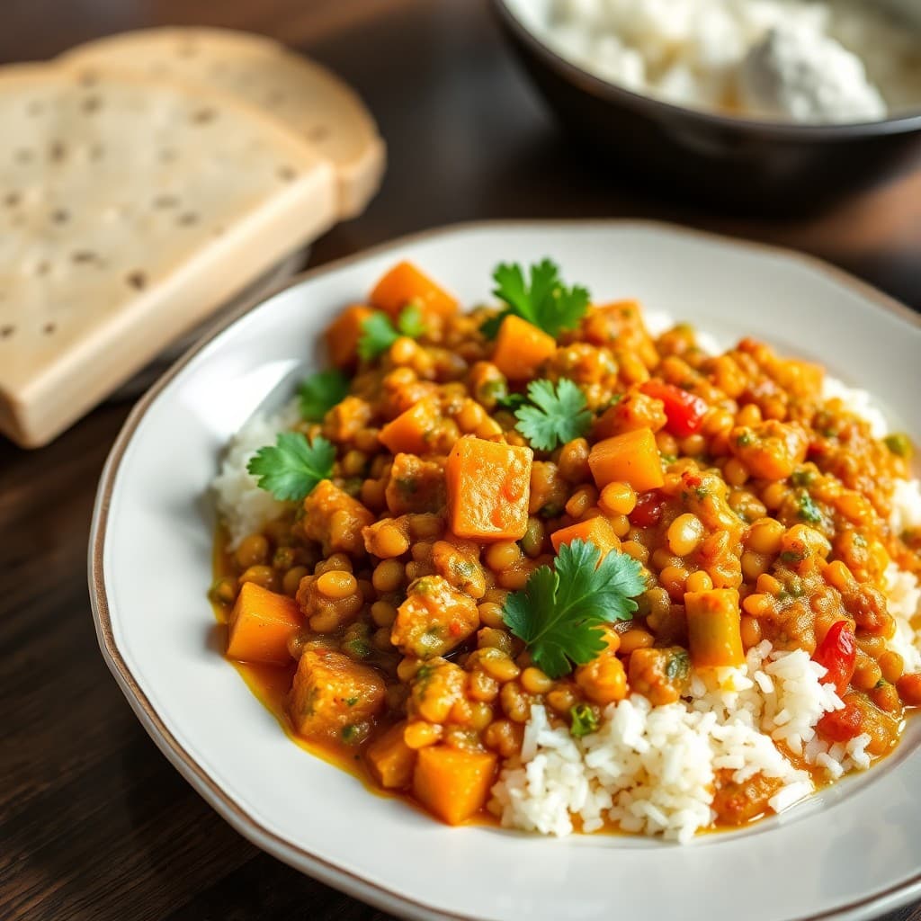 Spicy Lentil and Vegetable Curry